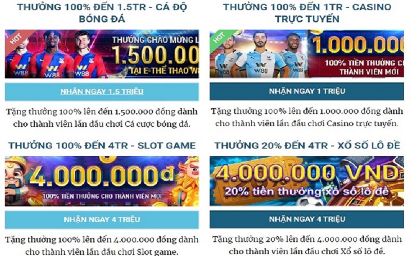 Tổng hợp các sự kiện chương trình Khuyến mãi 999Bet